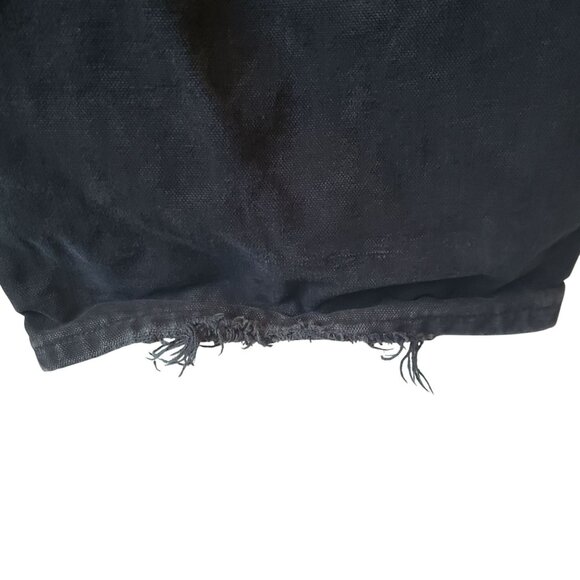 Carhartt Mens Black Pants Size 48 x 30 Worn Faded Distressed Dungaree Work Pants - Picture 11 of 16